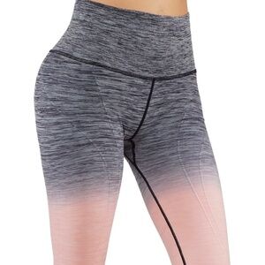 NWT Seamless High Waist Yoga Dry-Fit Ombre compression Leggings Tummy support